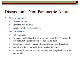 Application of survival data analysis introduction and discussion | PDF