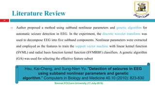 Application of swarm intelligence optimization in biomedical | PPTX
