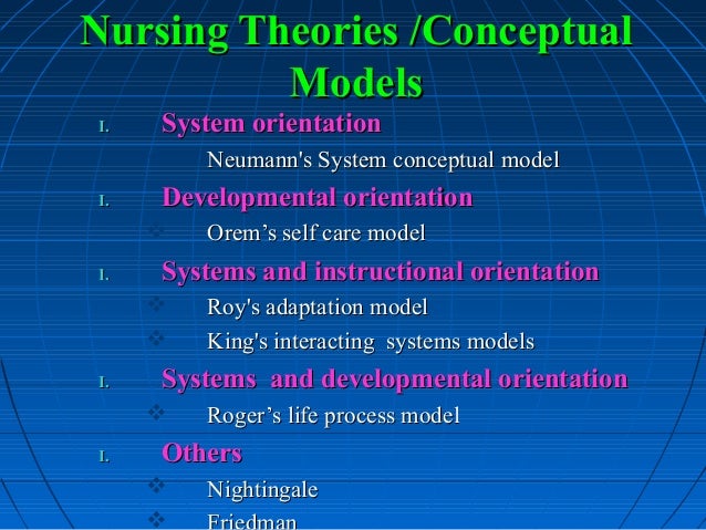 nursing conceptual model
