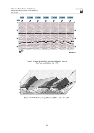 Application of time lapse (4 d) seismic for petroleum reservoir ...