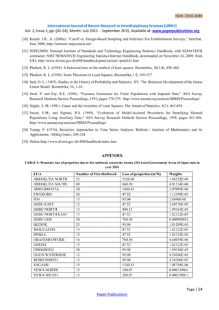 Application of Weighted Least Squares Regression in Forecasting | PDF