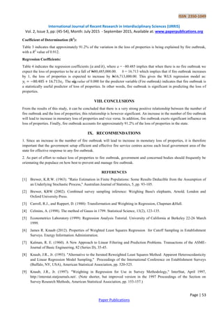 Application of Weighted Least Squares Regression in Forecasting | PDF