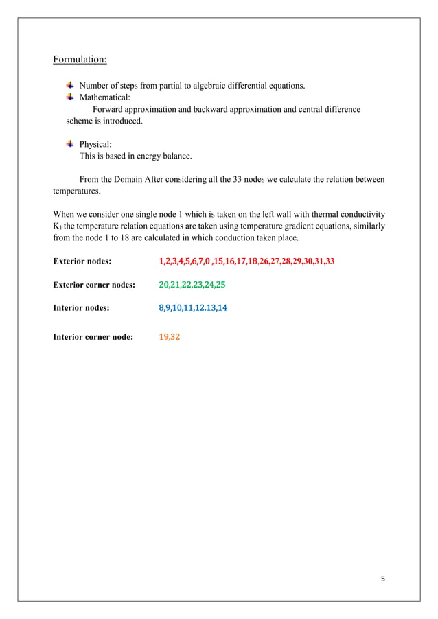 FINITE DIFFERENCE METHOD FOR 2D- HEAT TRANSFER | PDF