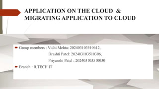 Comprehensive Guide to Cloud Computing and Application Migration ...