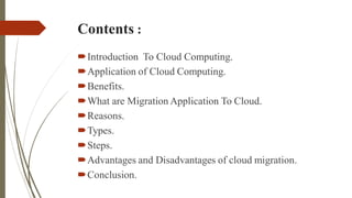 Comprehensive Guide to Cloud Computing and Application Migration ...