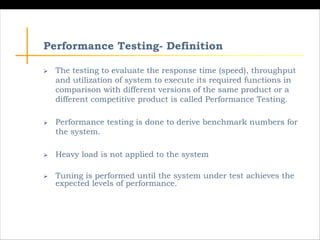 Application Performance, Test and Monitoring | PDF