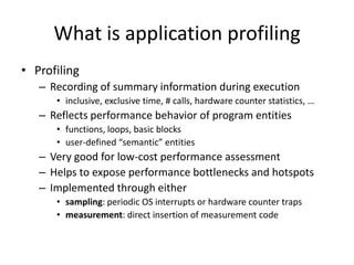 Application Profiling HPC Application Profiling & Analysis | PPTX