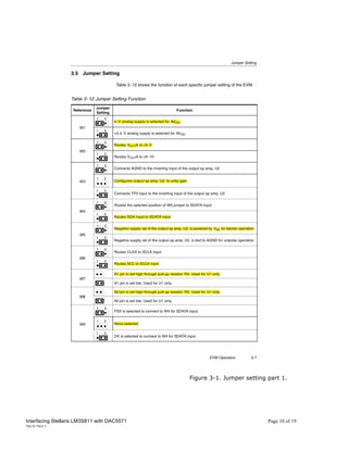 Figure 3-1. Jumper setting part 1.




Interfacing Stellaris LM3S811 with DAC5571                              Page 10 of 19
20/5/2011
 