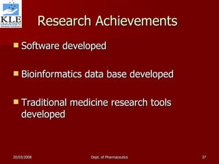 Applications Of Bioinformatics In Drug Discovery And Process | PPT