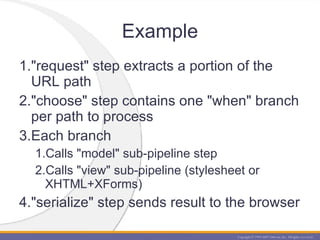 Example <ul><li>&quot;request&quot; step extracts a portion of the URL path </li></ul><ul><li>&quot;choose&quot; step cont...