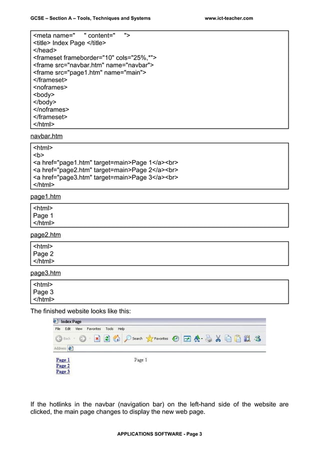 Applications Software - Web Design. worksheet. | DOC | Web Design and ...