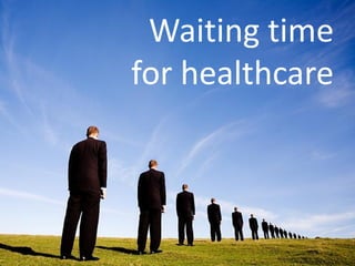 Waiting time
for healthcare
 