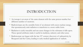 Applications and Measurement Techniques of Radioisotopes in Medical ...