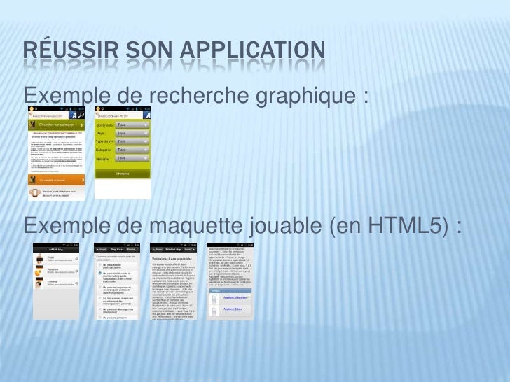 Presentation Developpement Application Android