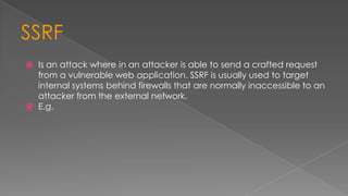 Application security [appsec] | PPTX