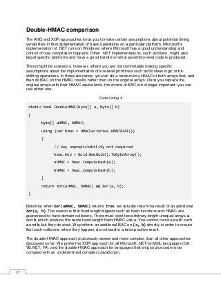 38
Chapter 5 Binary Encodings
Binary encodings are commonly used to encode byte sequences into displayable, printable
sequ...