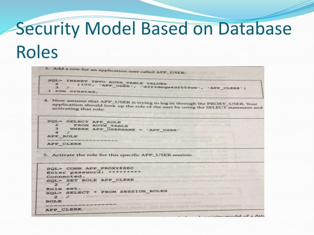 Application security models | PPTX | Databases | Computer Software and ...