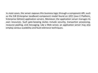 Application server vs Web Server | PPTX