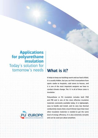 Applications for polyurethane insulation | PDF