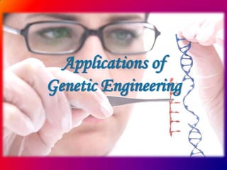 Applications of
Genetic Engineering

 