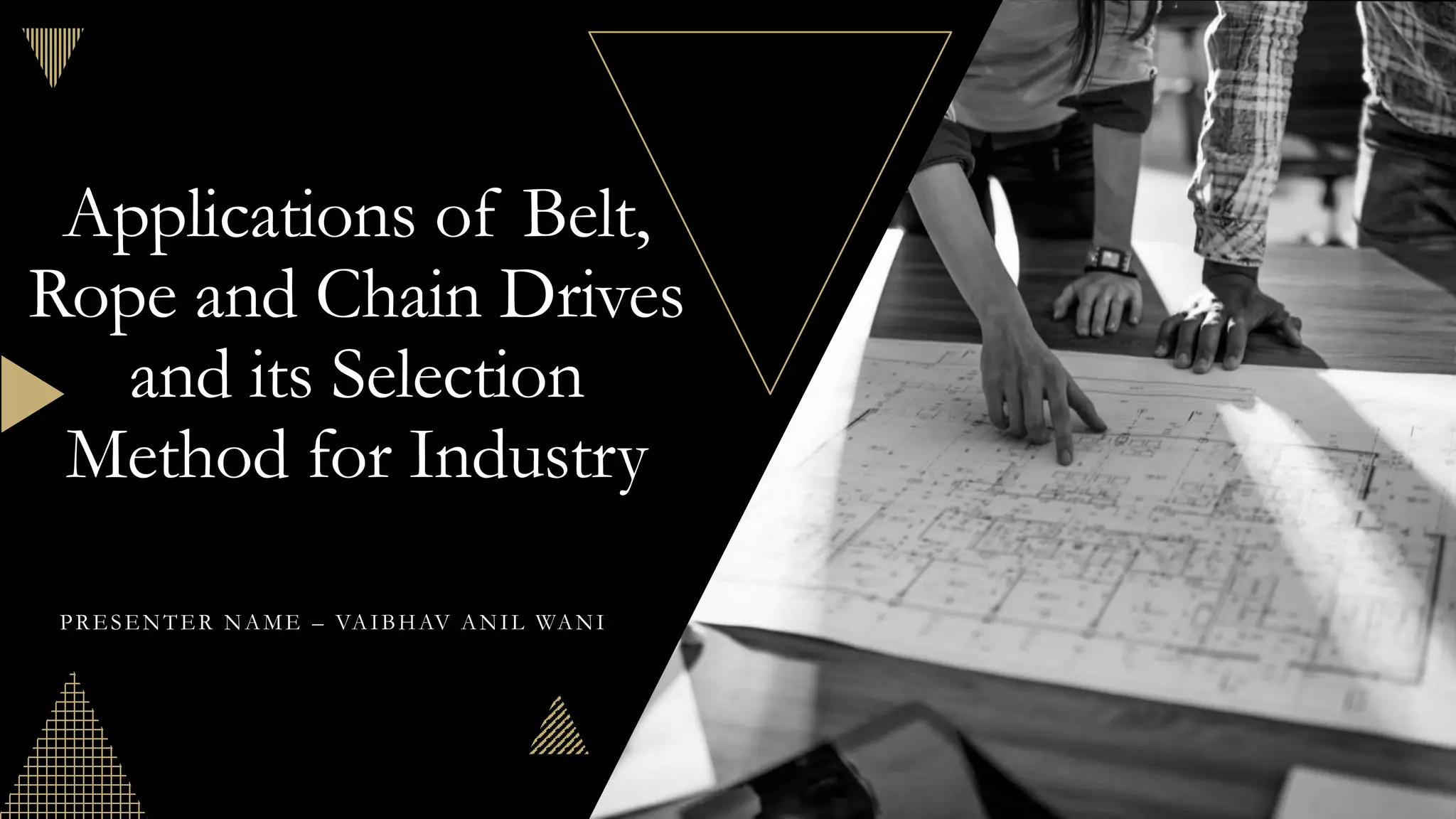 Applications of Belt, Rope and Chain Drives PPT