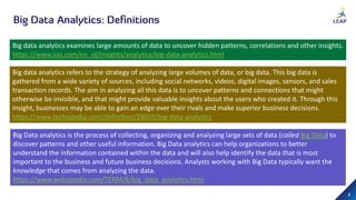 Applications of Big Data Analytics in Businesses | PPSX