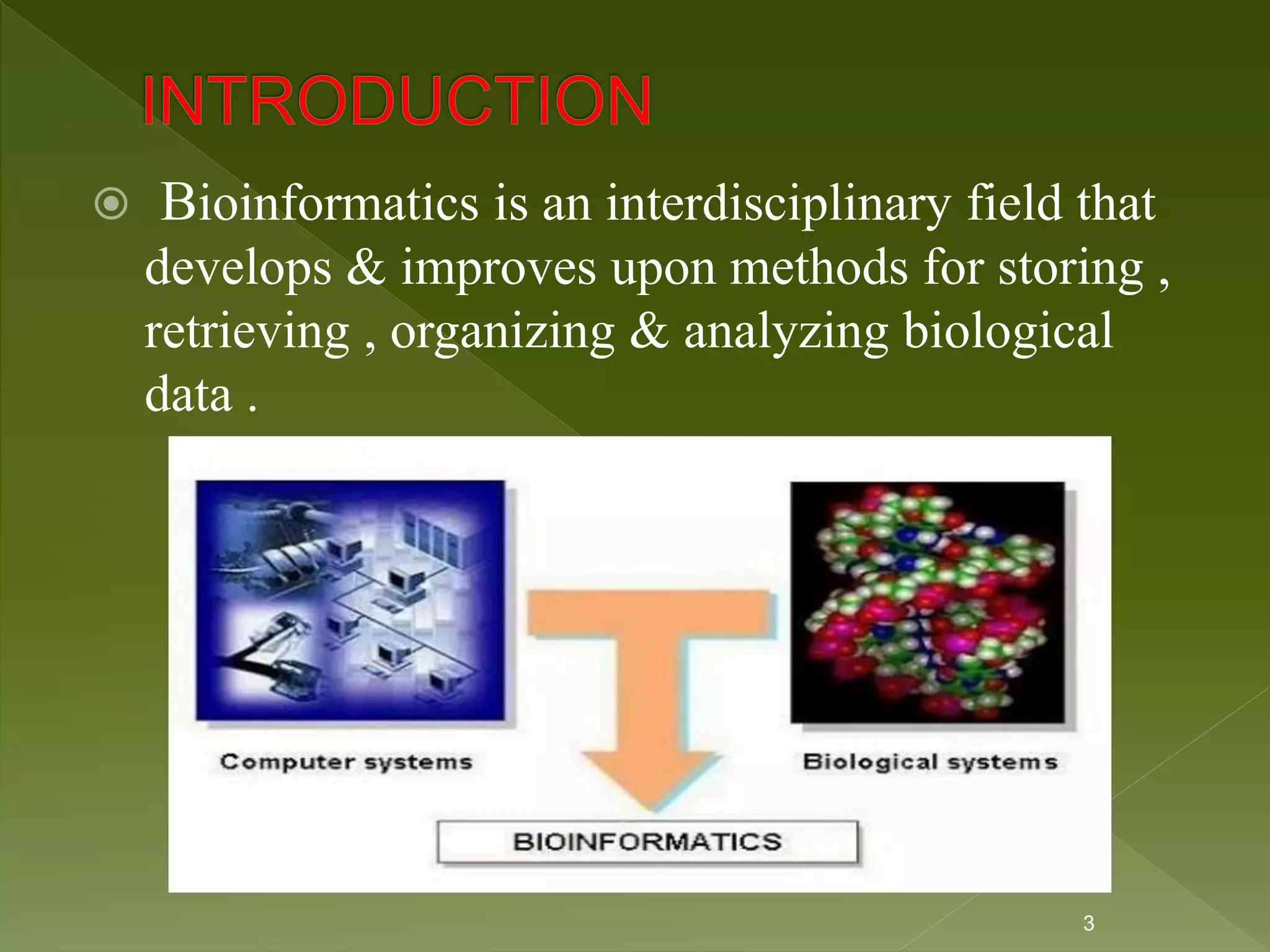 Applications of bioinformatics, main by kk sahu | PPT
