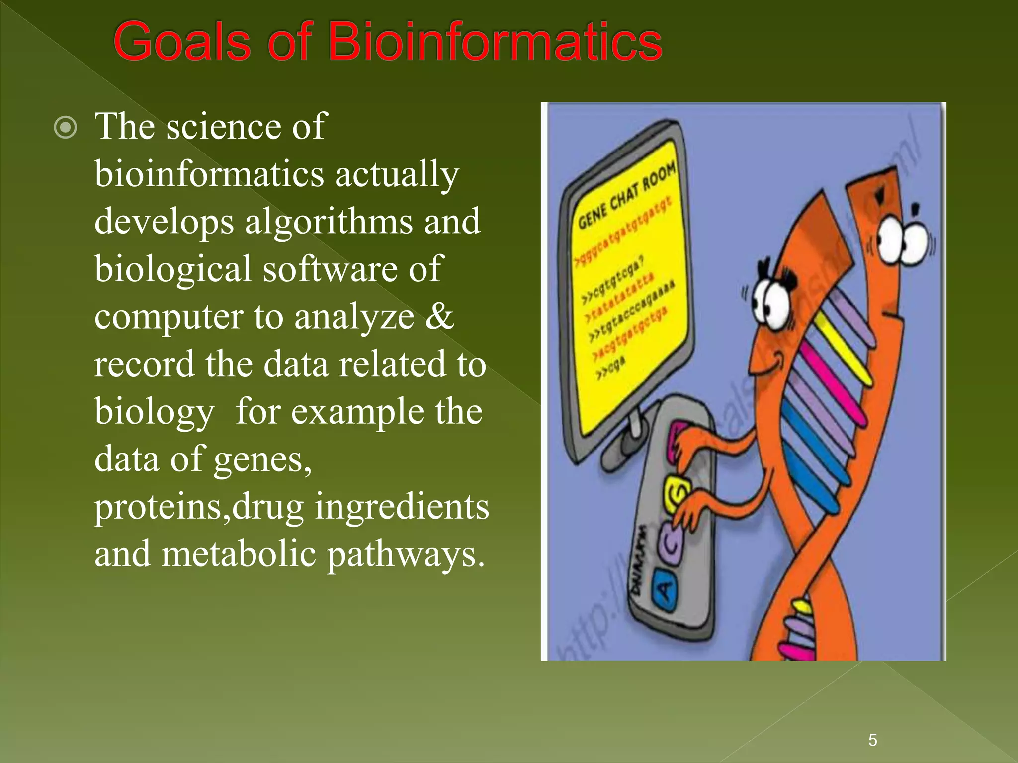 Applications of bioinformatics, main by kk sahu | PPT