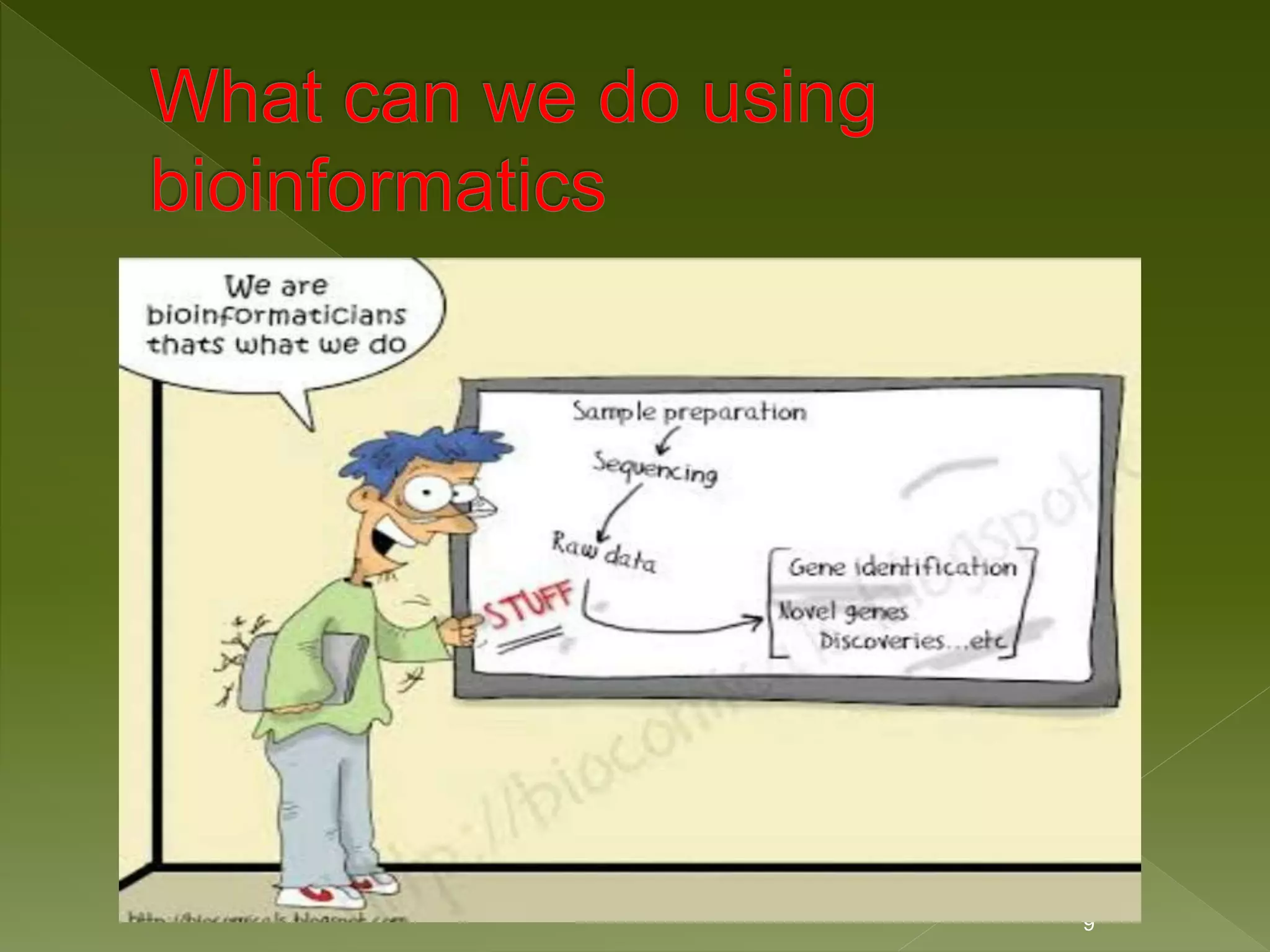 Applications of bioinformatics, main by kk sahu | PPT