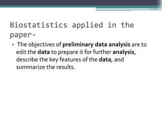 WHAT IS BIOSTATISTICS ITS ROLE AND KEY APPLICATIONS visual data 7