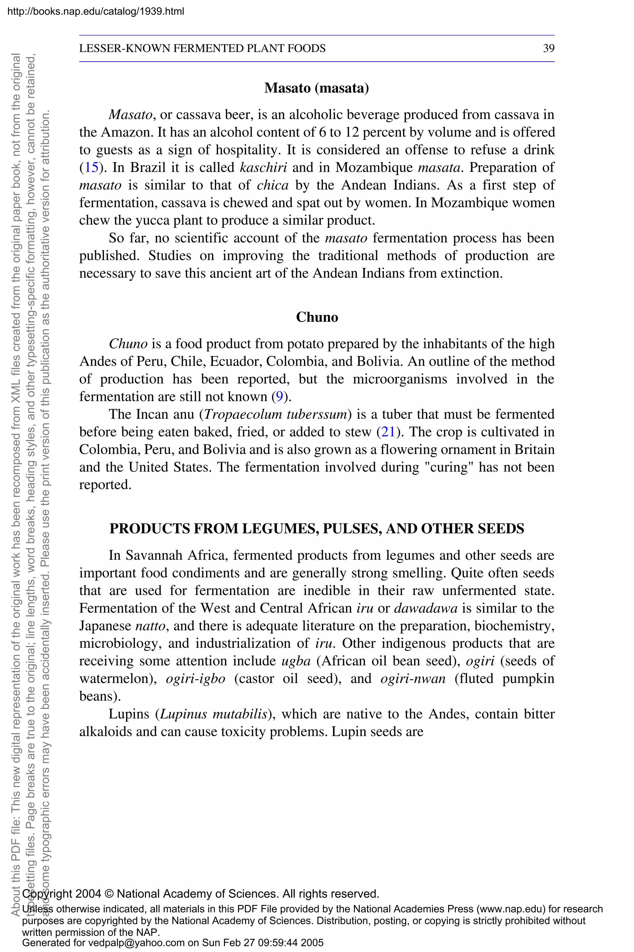 Applications of biotechnology to traditional fermented foods nap-2004 | PDF