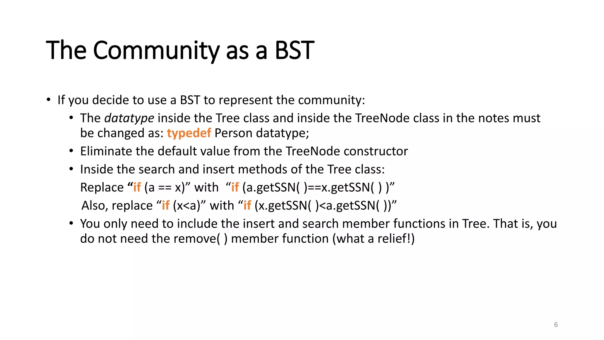 Applications of bsts and linked lists | PPT