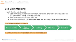 [Causal Inference Workshop 2022] Applications of Causal Inference in ...