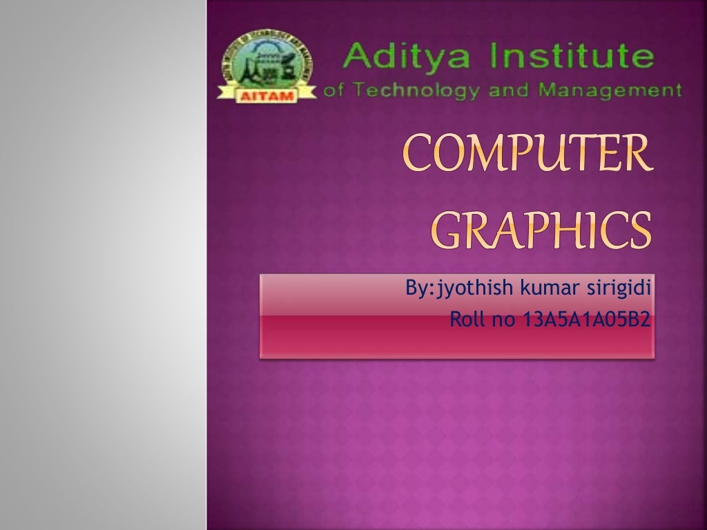 Applications of computer graphics