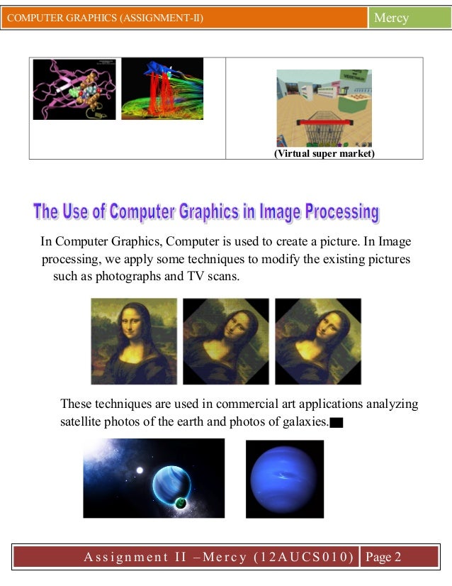 Applications of computer graphics