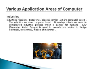 Applications Of Computer in Different Areas.pptx