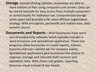 Applications of computers | PPTX