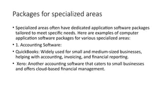 Comprehensive Overview of Application Software Types and Uses | PPTX