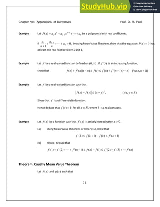 Applications Of Derivatives | PDF