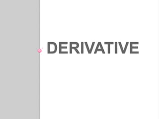 Applications of derivatives block 1 catanese | PPTX