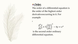 Applications of differential equation