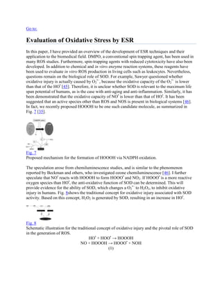Applications of electron spin resonance spectrometry for reactive ...