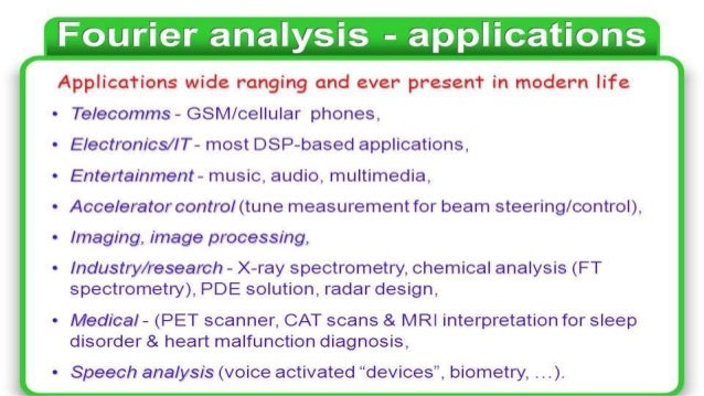 Applications of fourier series in electrical engineering