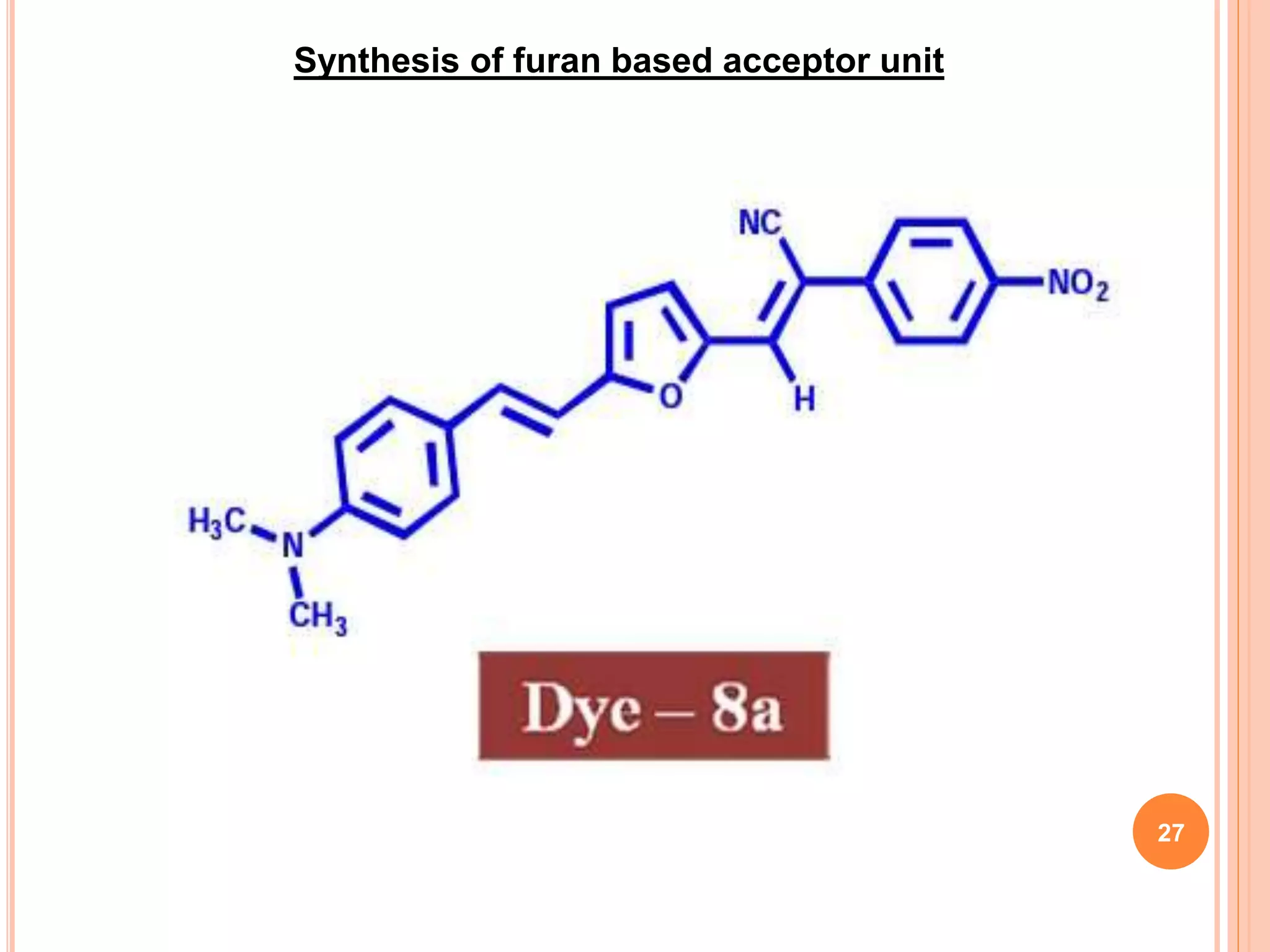 Synthesis of furan based acceptor unit
27
 