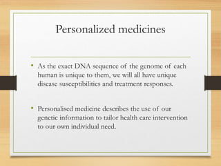 Applications of genomics and proteomics ppt | PPTX