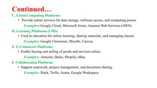 Ict Application Examples APPLICATIONS OF ICT for BS Students (Lecture 01) | PPTX