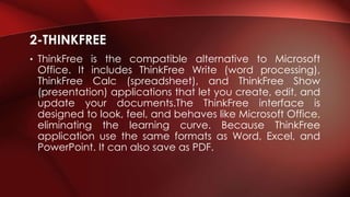 Thinkfree Mind Applications of java | PPTX