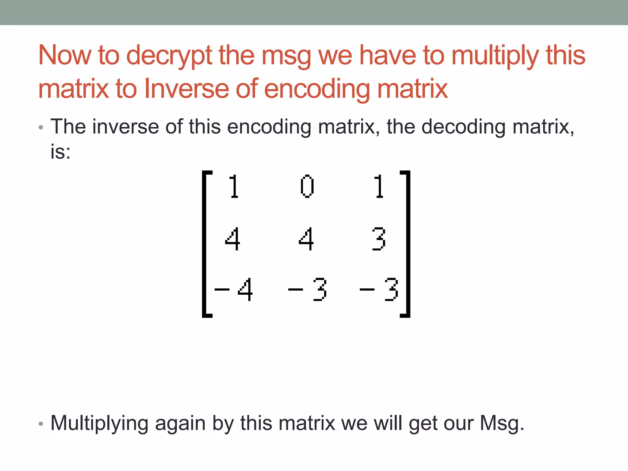Applications of Linear Algebra in Computer Sciences | PPTX