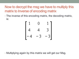 Applications of Linear Algebra in Computer Sciences | PPTX