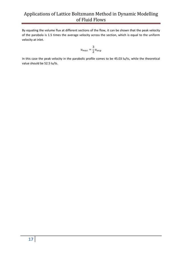 Applications of Lattice Boltzmann Method in Dynamic Modelling of Fluid ...